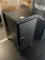 Black metal storage cabinet