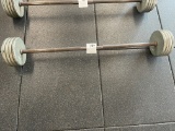 Barbell with Ivanko weights 105 lbs