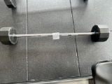 Barbell with weights 24HR Fitness Iron Grip - 100 lbs