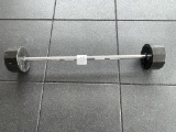 Barbell with weights 24HR Fitness Iron Grip - 90 lbs