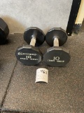 24HR Fitness Iron Grip dumbbells - 10 lbs