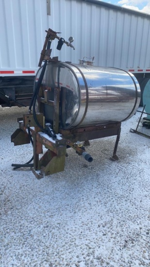 250 Gal Stainless Tank (3 Pt)