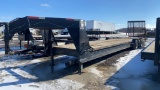 2008 ABU 40’ Gooseneck Tri-Axle Trailer With Ramp