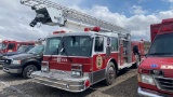 1989 PEMFAB F108 Ladder Firetruck