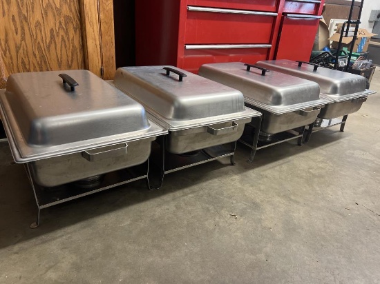 (4) Polar Ware Stainless Steel Catering Warmers