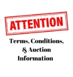 Terms, Conditions, & Auction Information