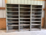 (3) Metal Shelves