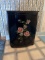 Vintage Pearl Wick Metal Wicker Laundry Hamper