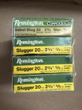 4 Boxes of Remington Slugger 20 GA