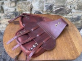 Leather saddle bag