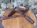 two leather holsters