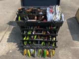 Tackle Box With Spoons, Crank Baits, Rattle Traps
