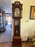 Solid Walnut Grandfather Clock By Vernon Marsh