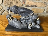 A Wolf Original Soapstone Carving