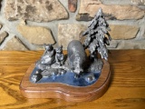 Michael Ricker Pewter Sculpture 