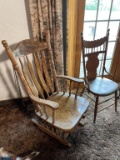 Rocking chair and straight back chair
