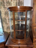 Antique Round Revolving Display Case