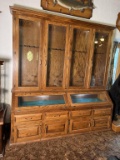 Custom Built Oak 20 Long Gun Cabinet