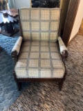 Pair Vintage Romweber Viking Oak Chairs