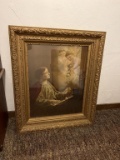 Art Deco Print of St. Cecilia in Beautiful Frame