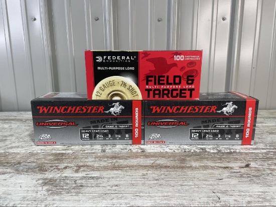 Winchester 12 Gauge 8 shot and Federal 12 Gauge 7