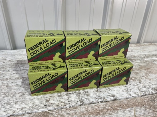 180 Rounds Federal Dove Load 20 Gauge 8 Shot