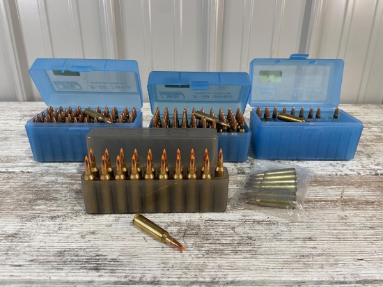 135 rounds 22-250 Reloaded Cartridges