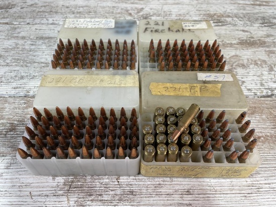 209 Rounds 221 Rem.  Cartridges