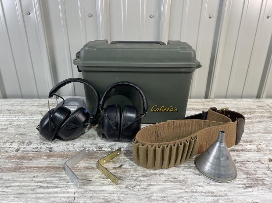 Cabela’s Case, Ammo Belt, Noise Canceling