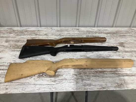 2 Wooden Gun Stocks, 1 Composite