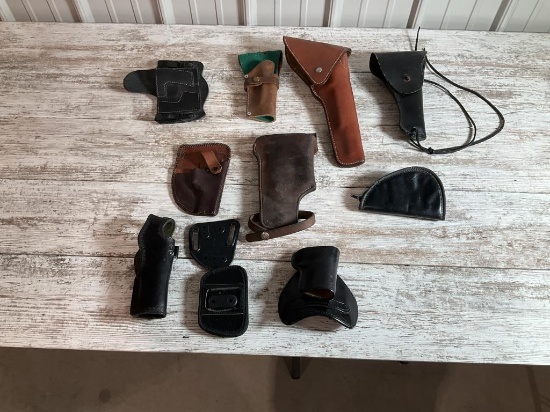 8 Gun Holsters, 1 Small Gun Case