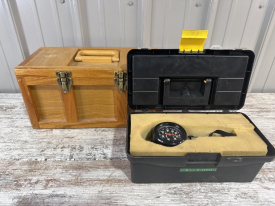 Wood Tool Box and Wind Meter