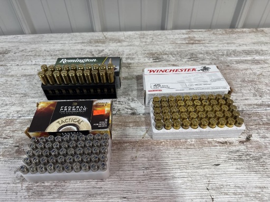 Box of 9mm Luger: Box of 45: Box of 243 WIN