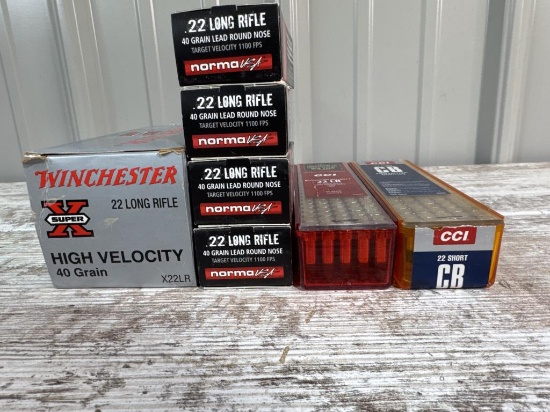 800 Rds. 22 Long Rifle, 100 Rds. of 22 Short