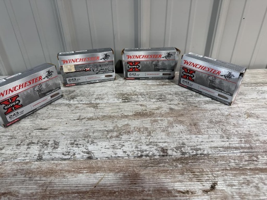 80 Rounds  of Winchester 243 WIN.