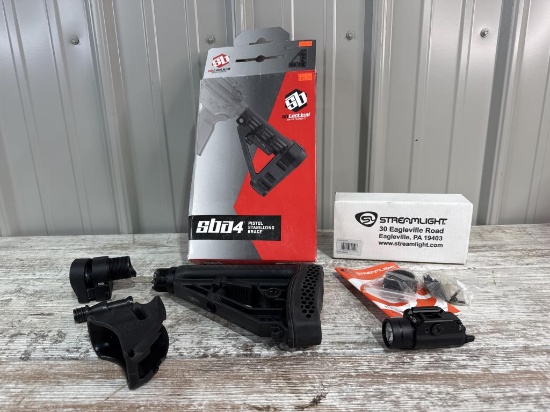 Streamlight TLR-1 IR light, Pistol brace
