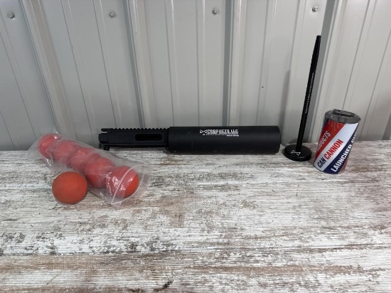 Can Cannon with Balls and Launcher Cups and Blanks