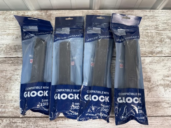 4- 9mm 33rd Magazines