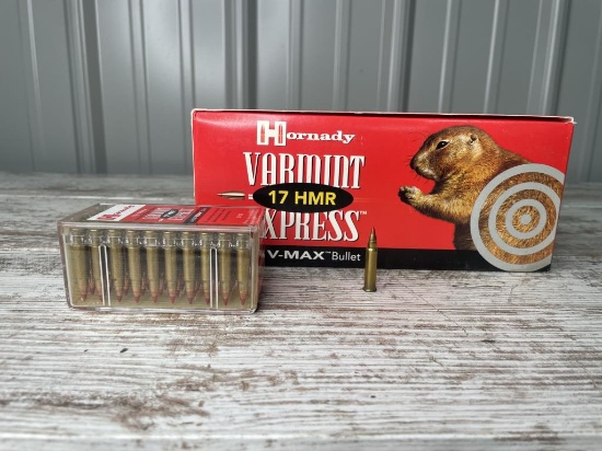 500 Rounds Hornady Varmint 17 HMR V-MAX