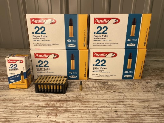 2000 Rounds Aguila Ammunition .22