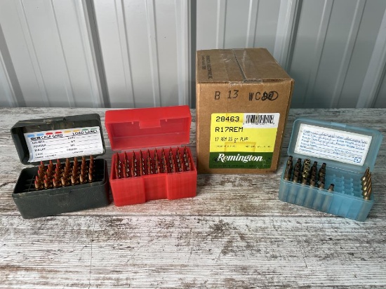 200 Rounds Remington 17 REM and Reloads
