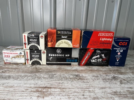 Miscellaneous Lot of 22 Cartridges