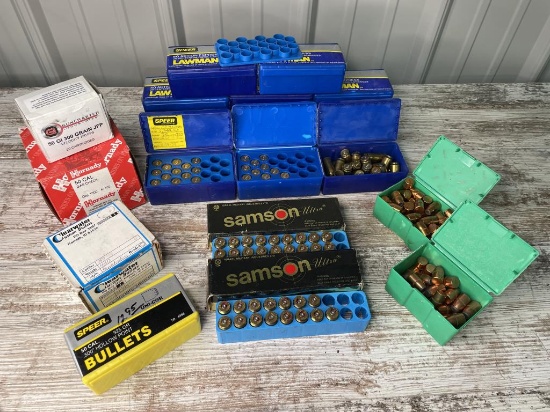 Miscellaneous 50 Cal Bullets, Gas Check, and Cases
