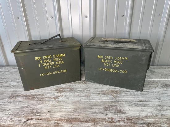 (2) Ammo Cans