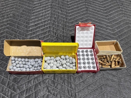 .490 lead balls, .530 lead balls, (20) 45 cal