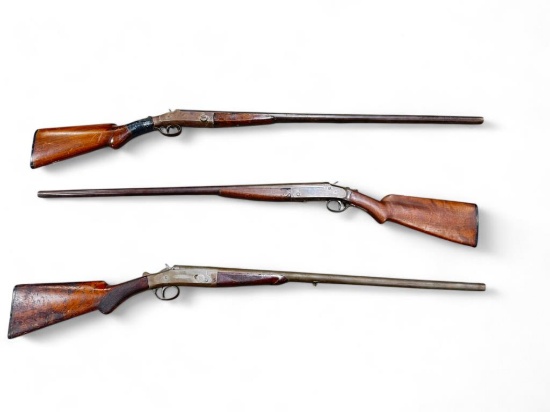 (3) Single Shot Shotguns