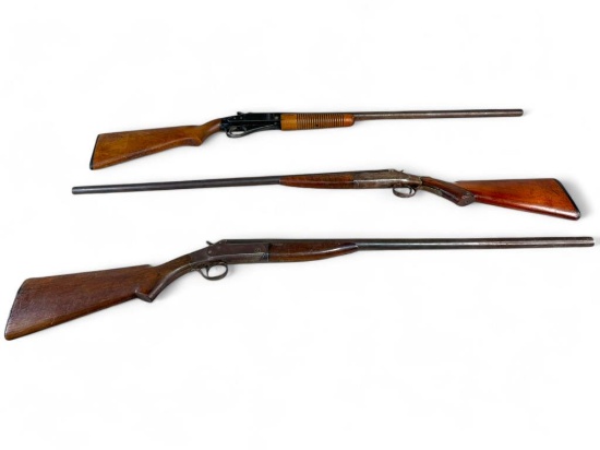 (3) Single Shot Shotguns