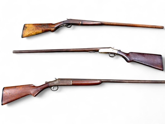 (3) Single Shot Shotguns