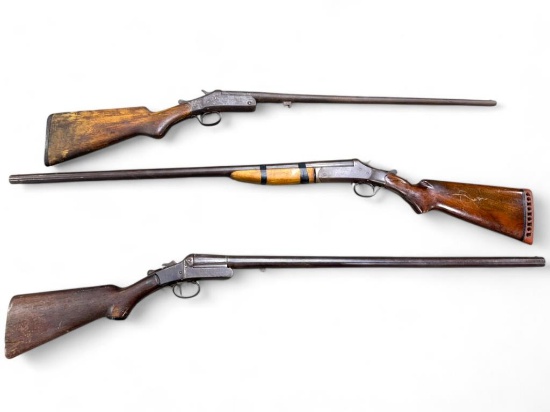 (3) Single Shot Shotguns