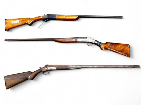 (3) Single Shot Shotguns